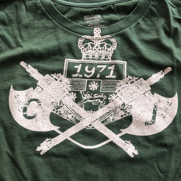 Cremieux Rifle green 1971 graphic tee shirt - Picture 2 of 3
